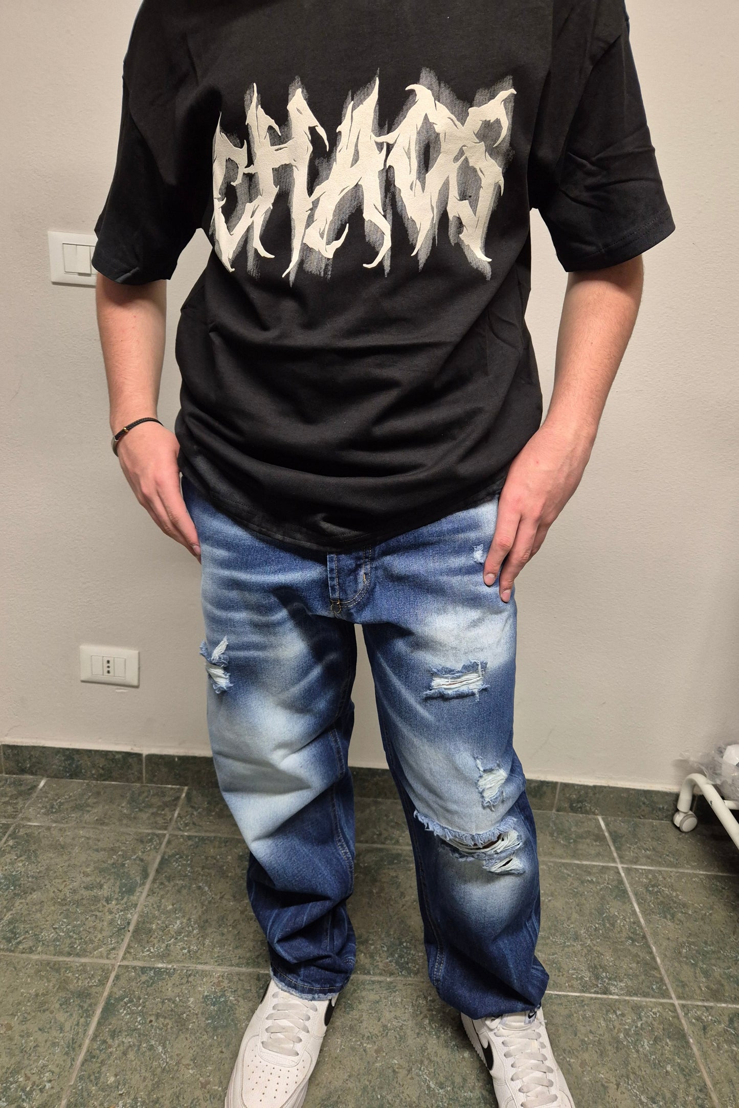 T-shirt Chaos Nera