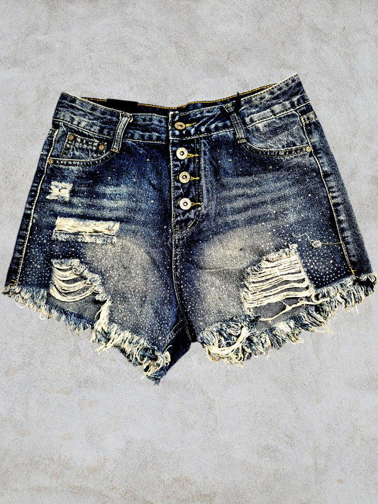 Shorts Donna Jeans Blu