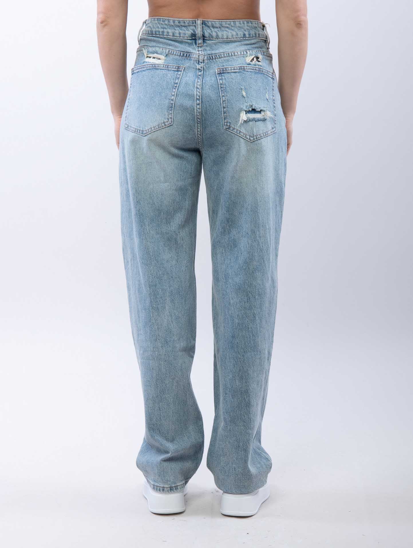 Jeans Donna Denim Strappati